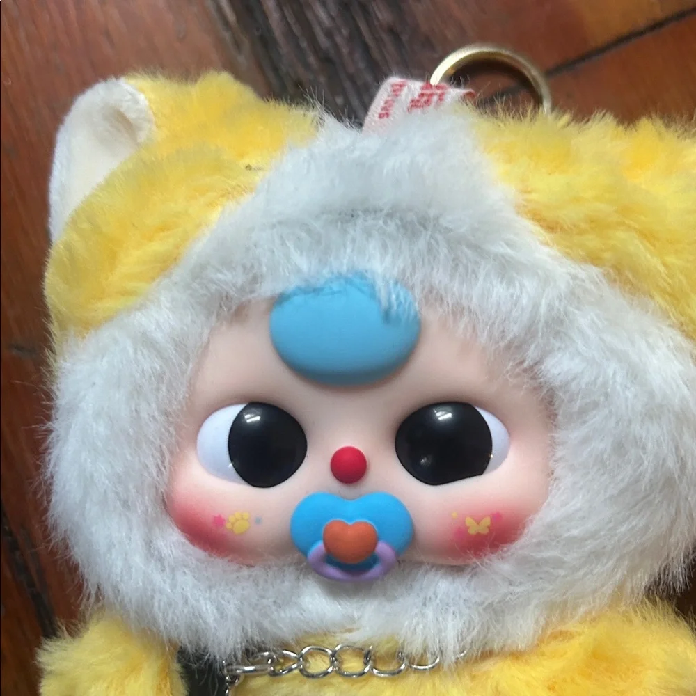 Baby Three BB3 Cats And Dogs Egg Yolk w/ Pacifier Plush